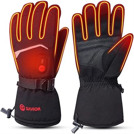 MEDIUM - Heated Gloves for Men Women, SAVIOR HEAT Electric Battery Powered Glove