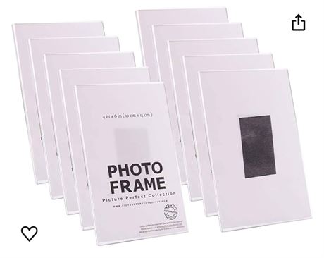 pbf 4x6 Magnetic Picture Frames for Refrigerator | Clear Magnetic Acrylic Frames
