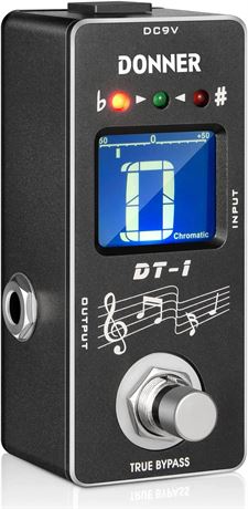 Donner Tuner Pedal, Dt-1 Chromatic Guitar Tuner Pedal with Pitch Indicator