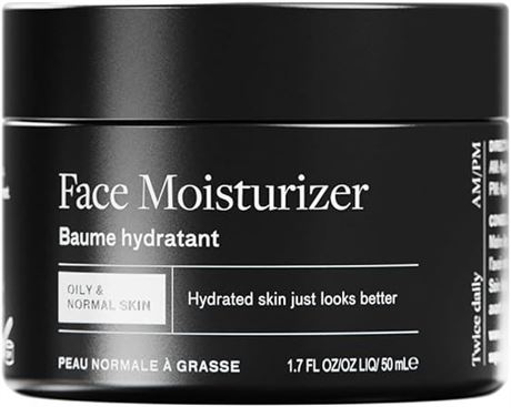 1.7 fl oz/ 50ml - Lumin Daily Face Moisturizer for Men - with niacinamide, Mens