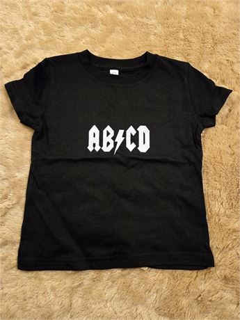 24 months - T-shirt "AB/CD" | Funny Kid's Rock and Roll Humor Tee