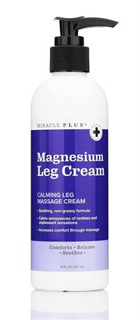 Miracle Plus Magnesium Cream For Leg Relief 8 oz