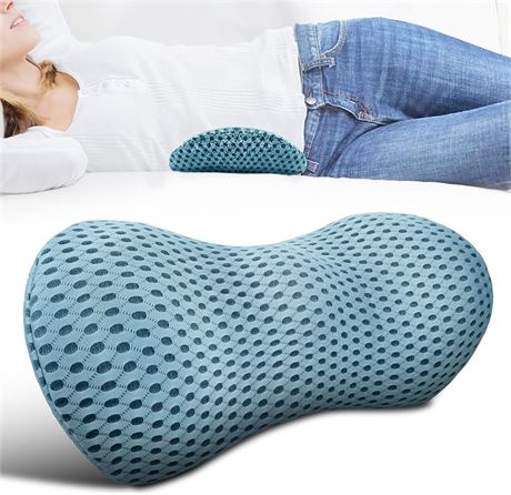 Lumbar Support Pillow - Memory Foam for Low Back Pain Relief