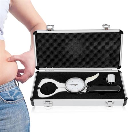 Body Fat Caliper,Skinfold Caliper Measuring Tool,Portable Body Fat Measuring Too