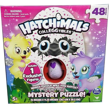 Cardinal Games 6039458 Hatchimals Blind Box Puzzle with Collegtible Figure in