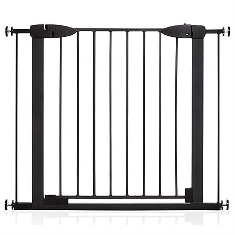 29.5-38 inches wide, Dreambaby® Boston Magnetic Auto-Close Security Gate - Black