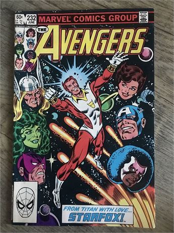 Collectibles Avengers #232 EROS First Appearance as ⚡STARFOX⚡ KEY NM+