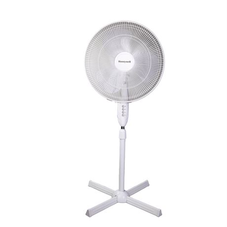 Honeywell 16" Comfort Control Whole Room Stand Fan with Manual Controls - White