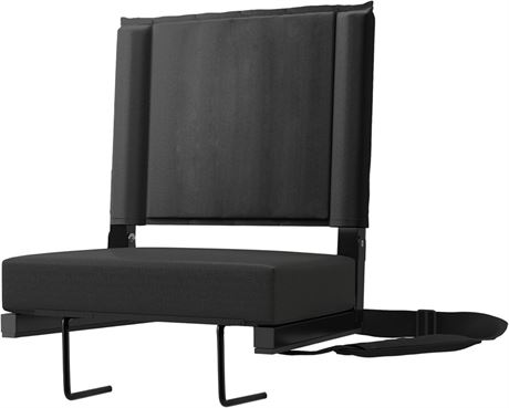Besunbar Stadium Seat for Bleachers with Back Support and Wide Padded Cushion