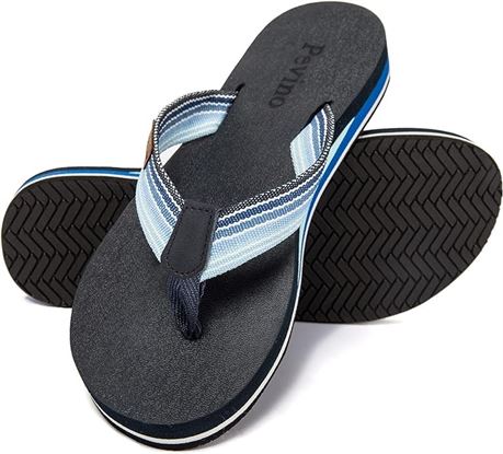 SIZE 41 Pevino Women's Orthotic Flip Flops, Thong Sandal with Arch Support