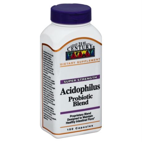 21st Century Acidophilus Probiotic Blend Supplement Vitamin | 1 Billion CFU | 15