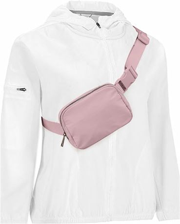 small size crossbody belt bag, A-pink