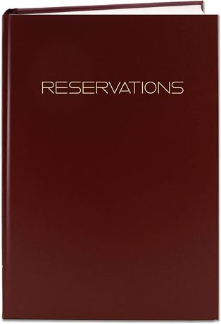 408 pgs - BookFactory Reservations Book, 365 Day Table Reservations
