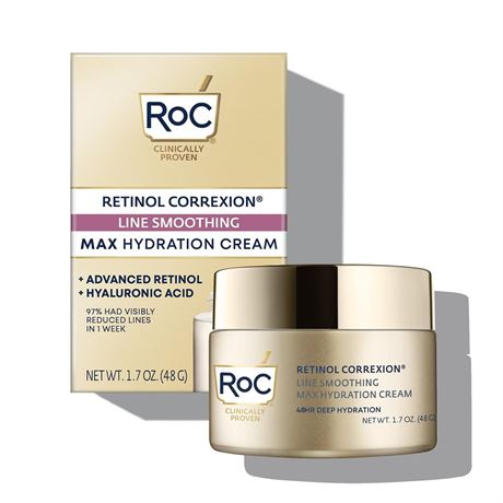 RoC Retinol Correxion Anti-Aging Face Moisturizer with Hyaluronic Acid 1.7oz