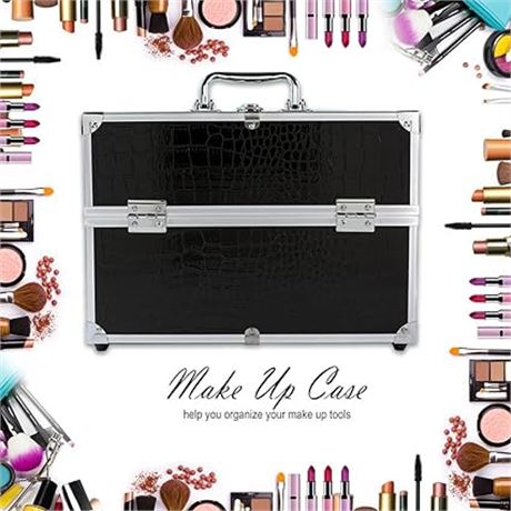 Cosmetic Organizer Box Make Up Case for Make Up Tools Lock...