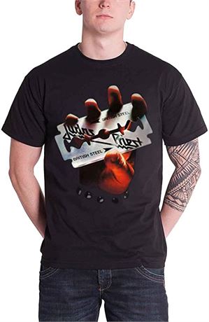 (Medium) Judas Priest - Judas Priest Mens Tee: British Steel