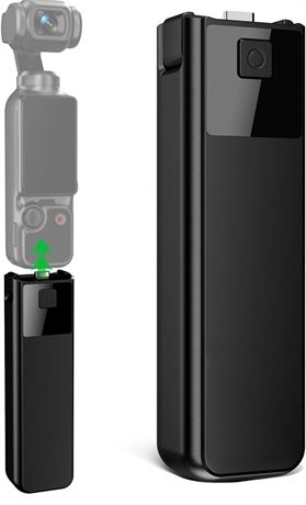 Pocket 3 Battery Handle Compatible with DJI Osmo Pocket 3, Built-in 4000mAh Batt