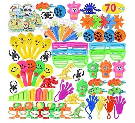 Kids Party Treasure Chest Prizes (Pack of 70)