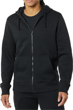 Size S, Amazon Aware Men's Full-Zip Hooded Fleece Sweatshirt