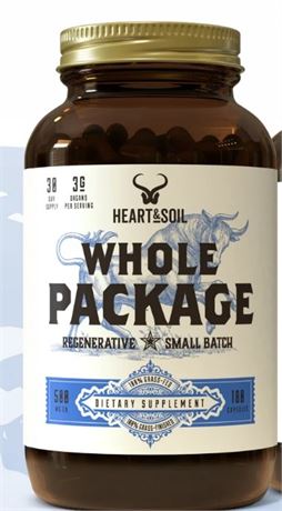 Heart & Soil  Whole Package REINFORCE YOUR MANHOOD 180 Capsules