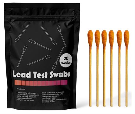 Lead Test Kit - Instant Testing Swabs for Lead (inc Lead Paint) (20)
