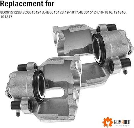 GOMADEIT Front Wheel Brake Caliper fits fo Audi A4 A6 S4 S6 Volkswagen Passat Br