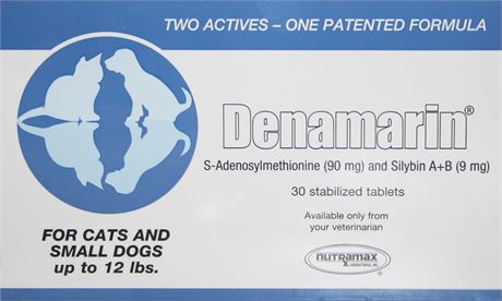 Denamarin for Cats & Small Dogs Upto 12 Lbs 30 Stabilized Tabs by Nutramax