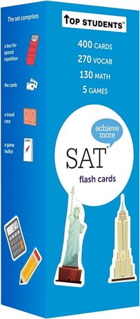 SAT Flash Cards 2022 / 2023 | 400 SAT Flash Cards | SAT Vocabs and Math Cards | SAT Exams Preparing | SAT Practices | SAT Tips and Tricks