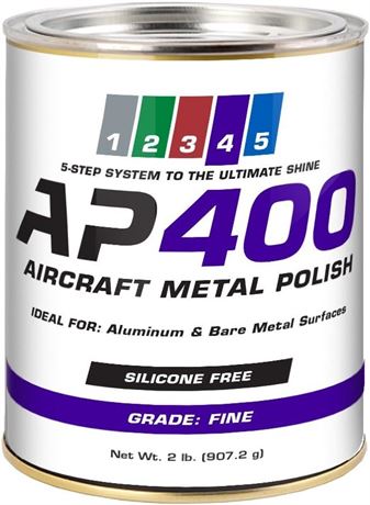 AP400 Aircraft Metal Polish (2lb) - Fine - for Airplane Alumin...