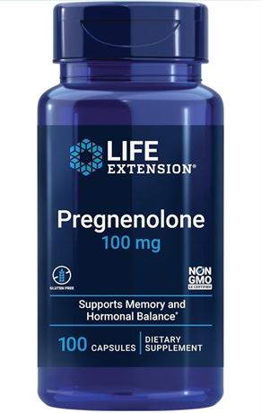 Life Extension Pregnenolone - Hormone Balance Supplement for Healthy Hormone
