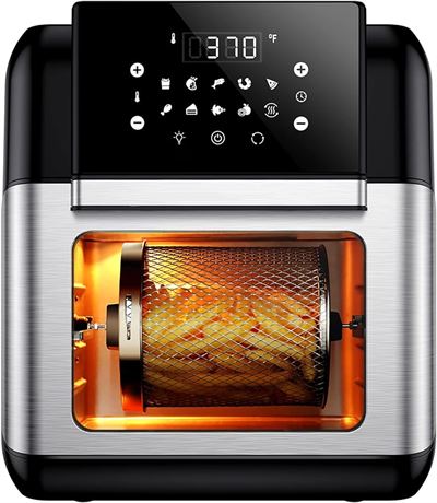 10.6 Quart - Innsky Air Fryer Oven with Rotisserie & Dehydrator, 【Patent & Safet