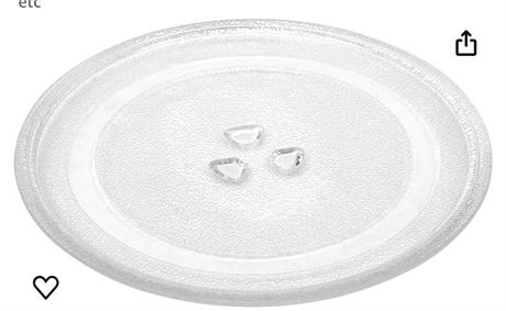 Microwave Glass Plate Replacement 10-1/2 Inch，27cm Microwave Glass Turntable Tra