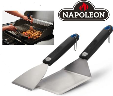 Napoleon 2-Piece Premium Stainless Steel BBQ Grill Plancha Toolset