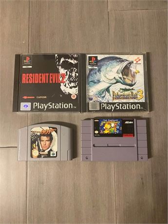 Lot of 4 COLLECTIBLE Video Games