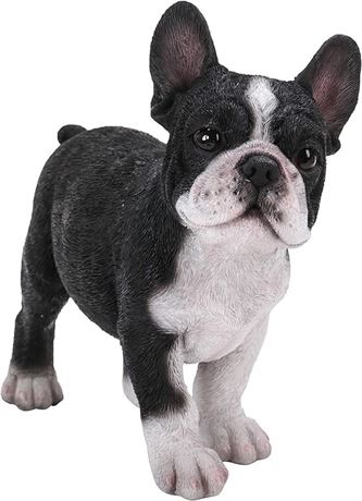 Pacific Giftware Realist Look French Bulldog Puppy Standing Resin Figurine Statu