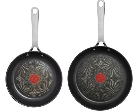 Jamie Oliver By T-fal Cooks Direct, Stainless Steel Non-stick Frying Pan 2 Pcs S