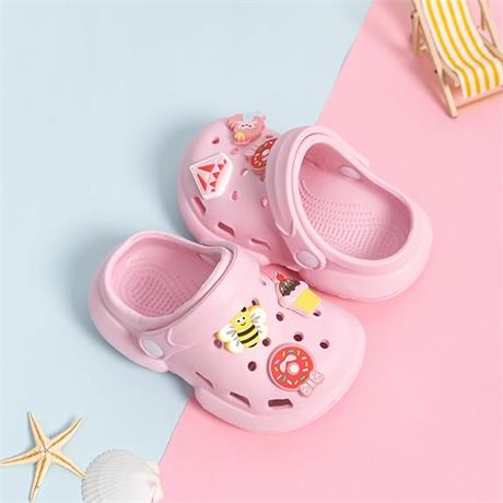 180MM - Toddler Kids Boys Girls Cute Garden Clogs Water Sandals Slip On Shoes