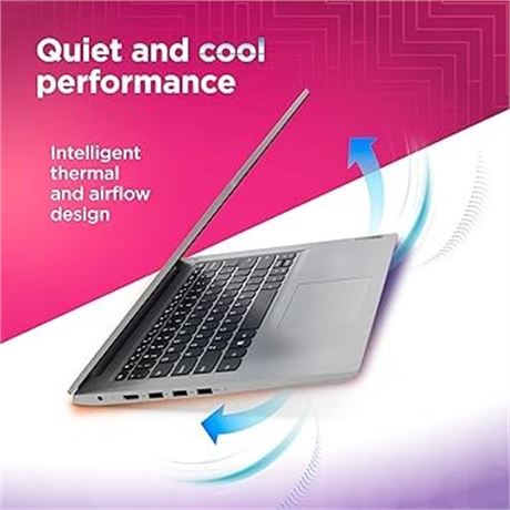 Lenovo IdeaPad 3 14" Laptop, Intel Core i3-1005G1 Processor, 4GB DDR4 RAM, 128GB