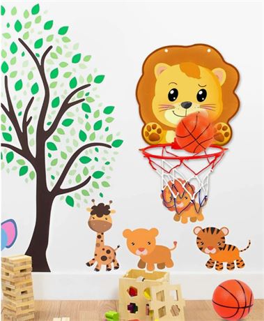 Mini Animal Hanging Basketball Hoop Ornaments Entertainment Suspension Shoot Bas