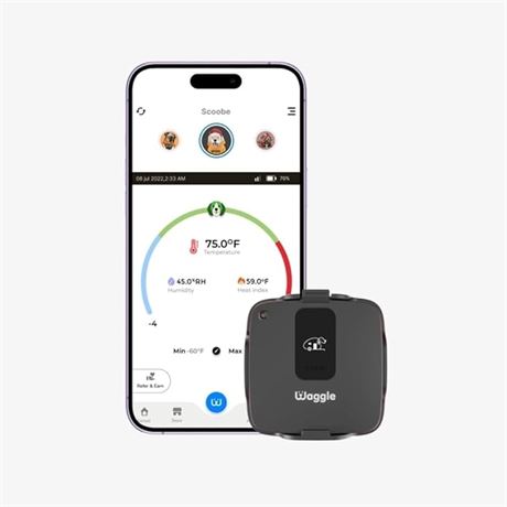 Waggle RV/Dog Safety Temperature & Humidity Sensor | Wireless Pet Monitoring Sys