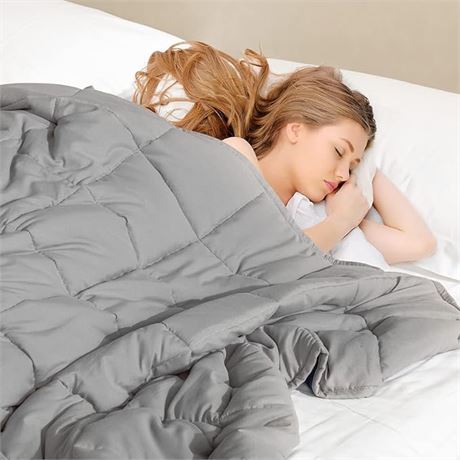 20lbs - 60"x80" - Allike Weighted Blanket, Cooling Tencel