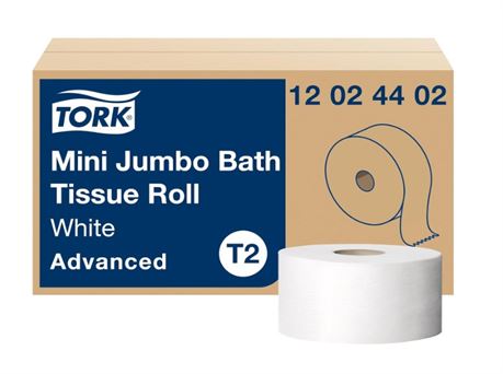 Tork Advanced 12024402 Mini Jumbo Bath Tissue Roll