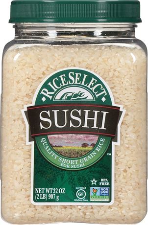 32 oz - RiceSelect Sushi Rice, Short Grain Sticky Rice, Poke Rice, Gluten-Free