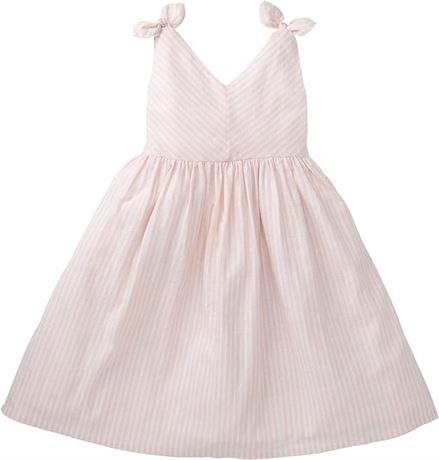 10 - Hope & Henry Girls' Sleeveless Swing Dress, Pink
