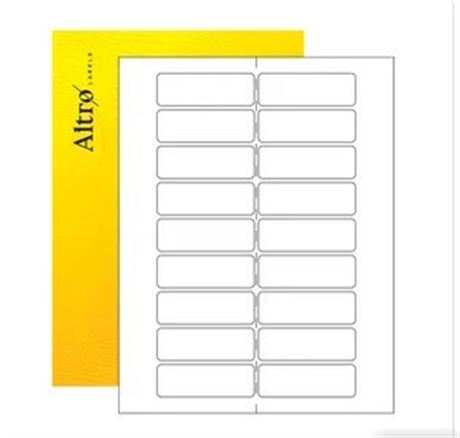 Altro 3" x 1" Rectangle Labels Standard Paper