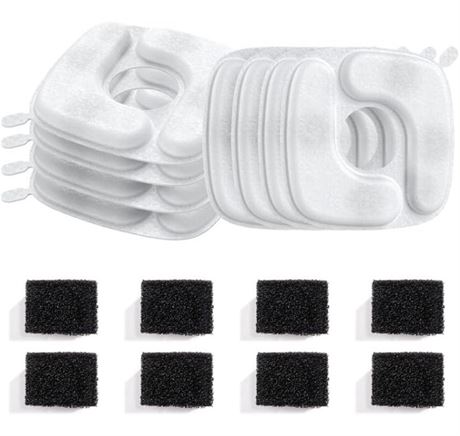 Veken 8 Pack Replacement Filters & 8 Pack Pre-Filter Sponges Set for 67oz, 95oz