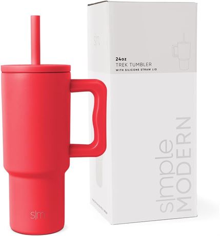 Simple Modern Kids 24 oz Tumbler with Handle and Silicone Straw Lid