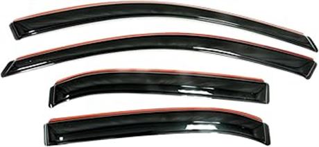 Auto Vent Shade 194975 in- in-Channel Vent Visor Side Window Deflector, 4-Piece