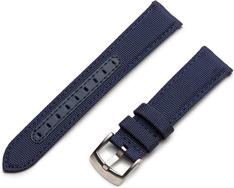 Benchmark Basics Quick Release Sailcloth Watch Straps - Woven Nylon W...