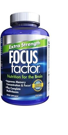 BB 04/2024 Focus Factor Adults Extra Strength, 120 Count